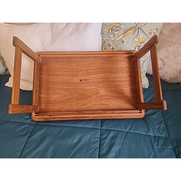 Danish Modern Goodwood Teak Breakfast in Bed Folding Laptop Tray Table 2… - Picture 5 of 6
